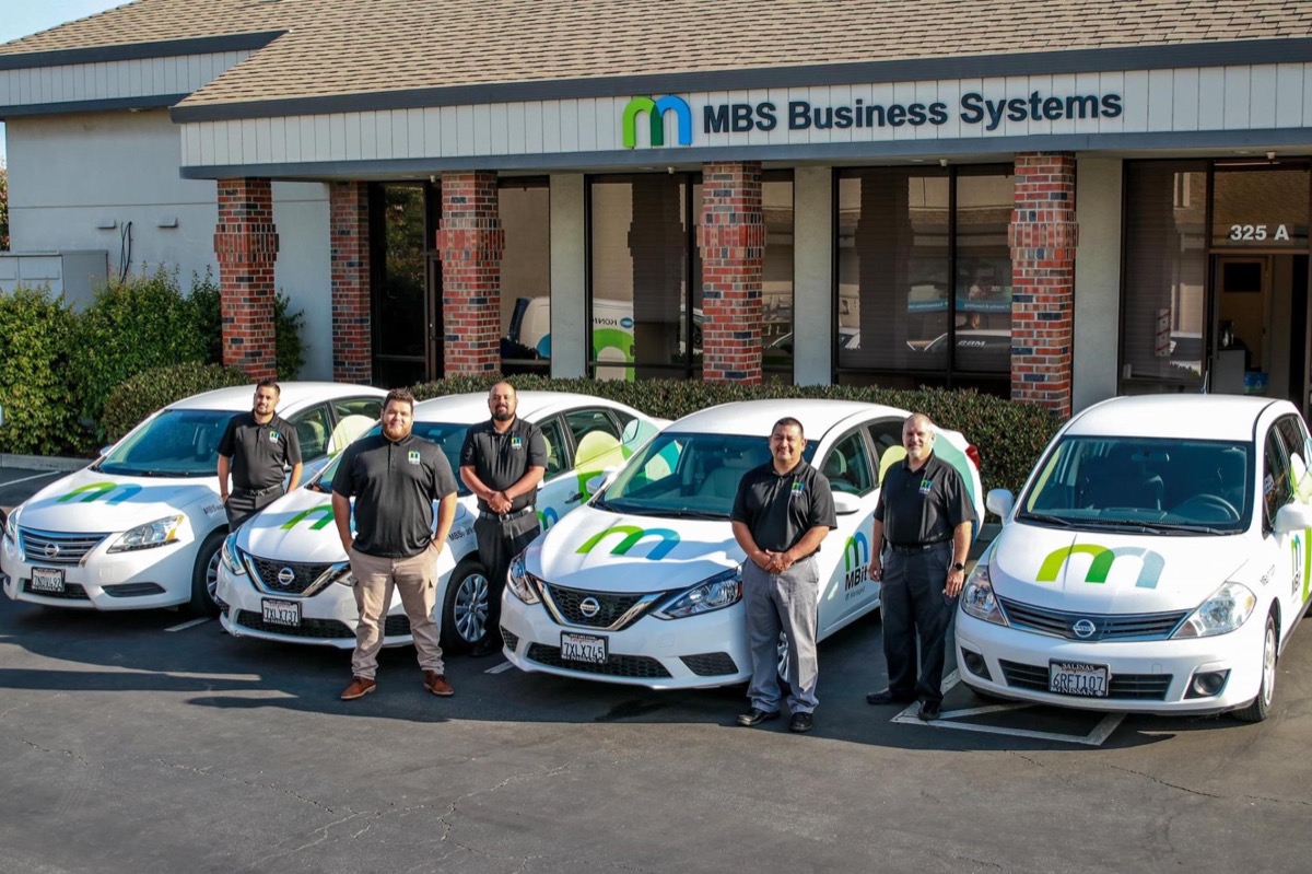 Ulises Paiz with MBS Business Systems IT engineering team